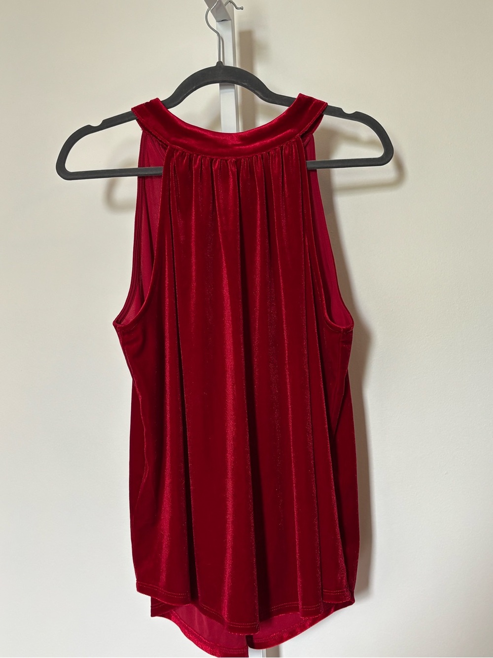 Gibson Velvet Red Tank Top Size Large New With Tags